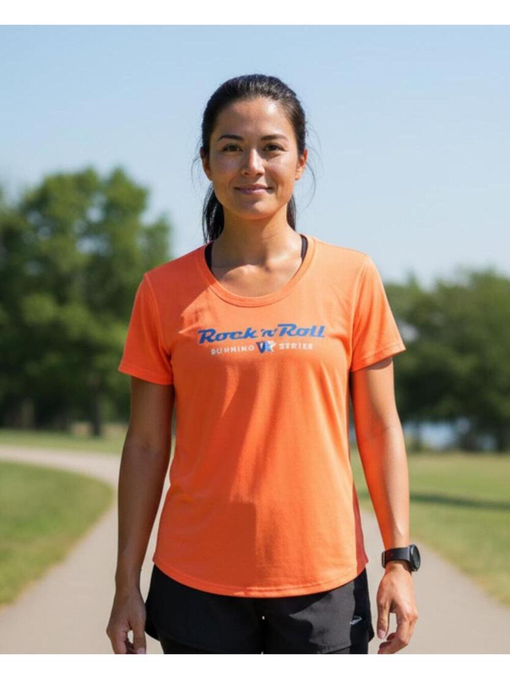 Brand New with Tags Women's Brooks Distance Rock N Roll Running Series Shirt XL